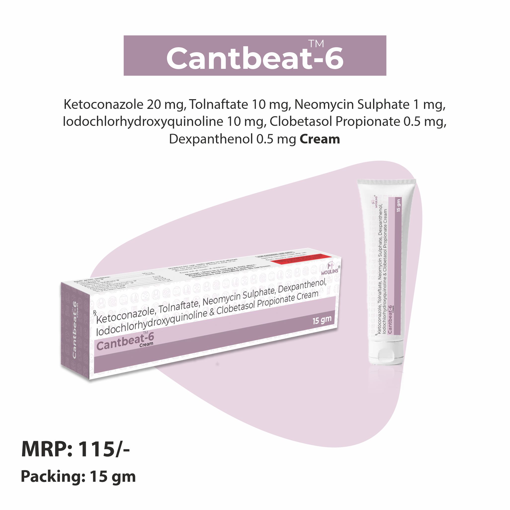 CANTBEAT-6 CREAM 15 GM